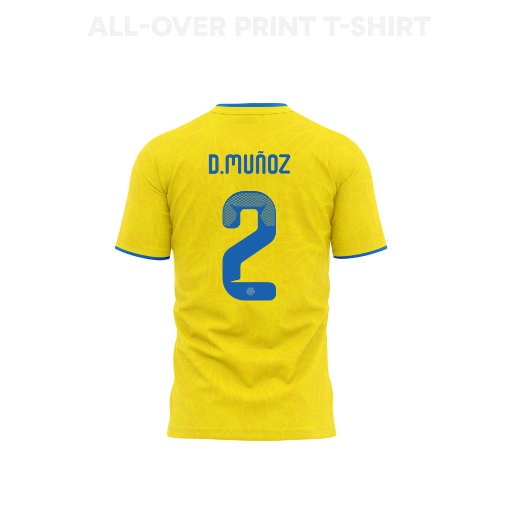 Daniel Muñoz 2 Colombia 2026 Home 3D T-Shirt Fully Printed – Unisex, Yellow