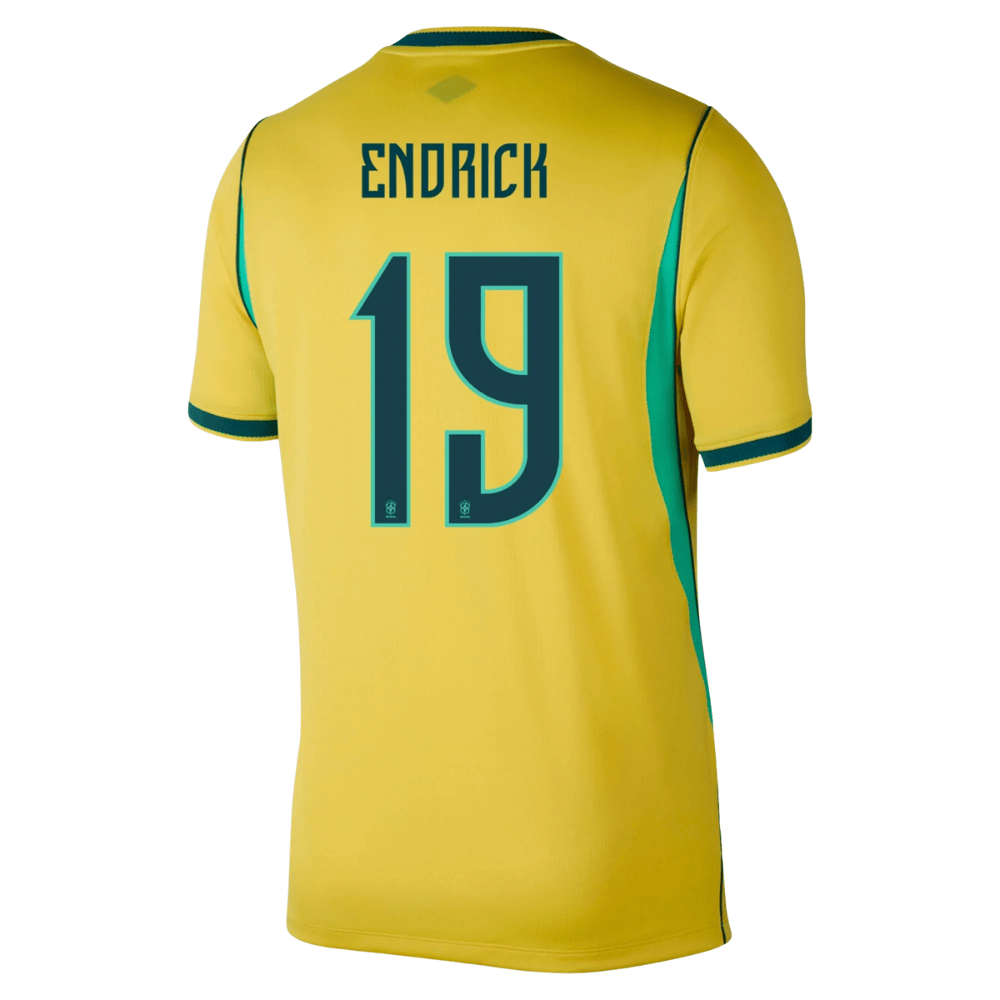 Endrick 19 Brazil National Team 2026 Home Jersey - Yellow, Men