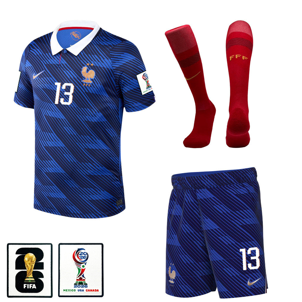 N'Golo Kanté 13 France 2026 Home Men Kit Set – Blue