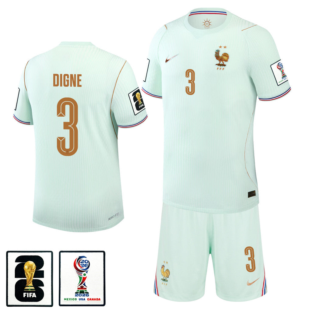 Lucas Digne 3 France 2026 Away Men Jersey & Shorts Set – Green