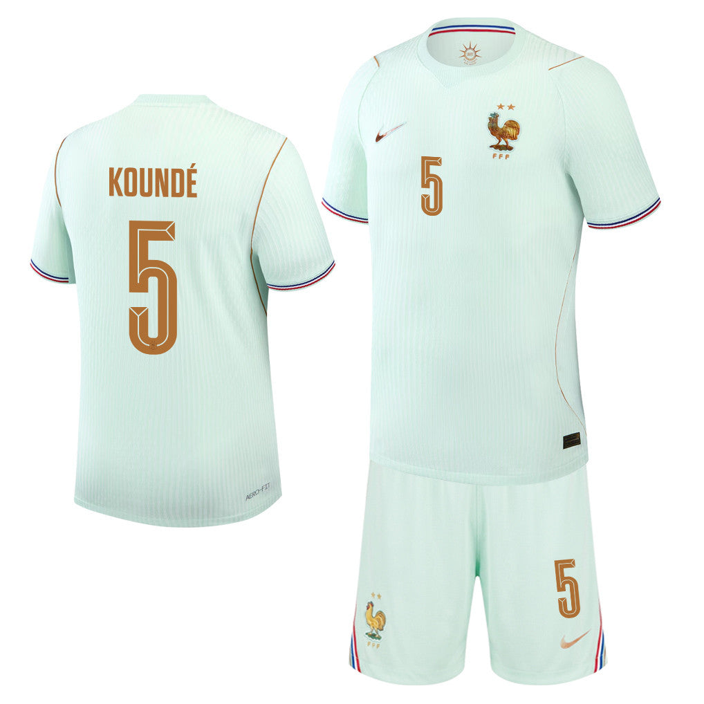 Jules Koundé 5 France 2026 Away Men Jersey & Shorts Set – Green