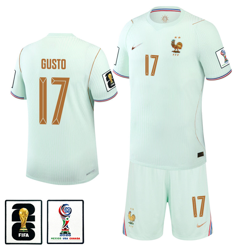 Malo Gusto 17 France 2026 Away Men Jersey & Shorts Set – Green
