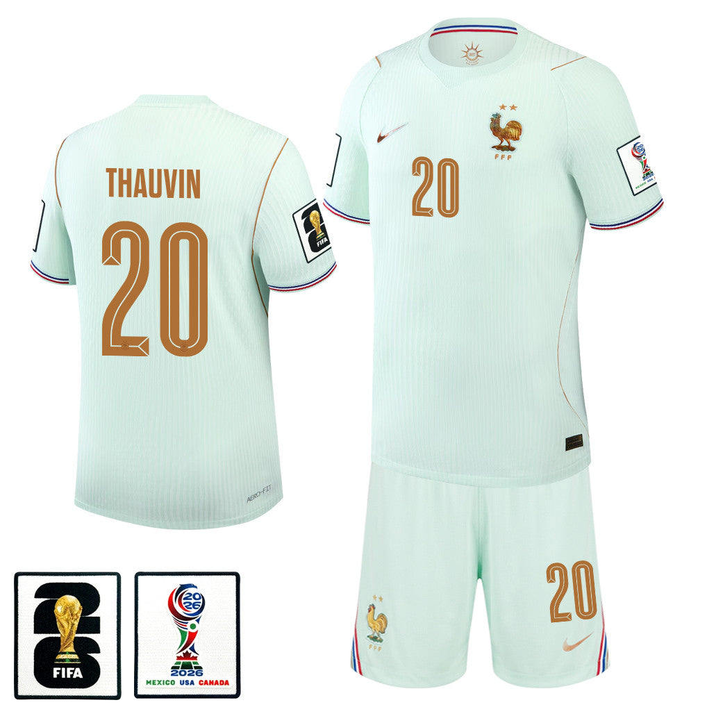 Florian Thauvin 20 France 2026 Away Men Jersey & Shorts Set – Green