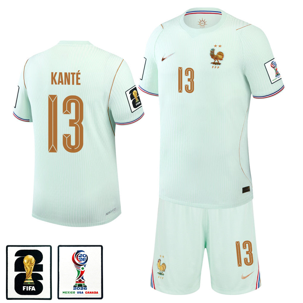 N'Golo Kanté 13 France 2026 Away Men Jersey & Shorts Set – Green