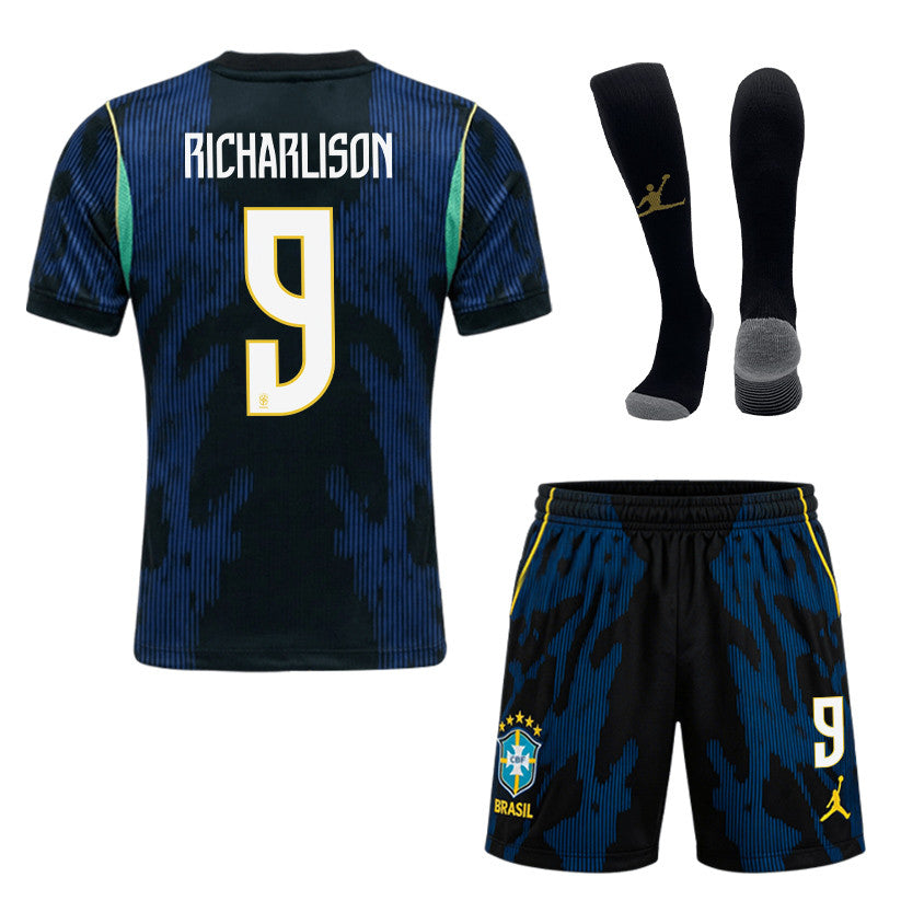 Richarlison 9 Brazil 2026 Away Men Kit Set – Blue