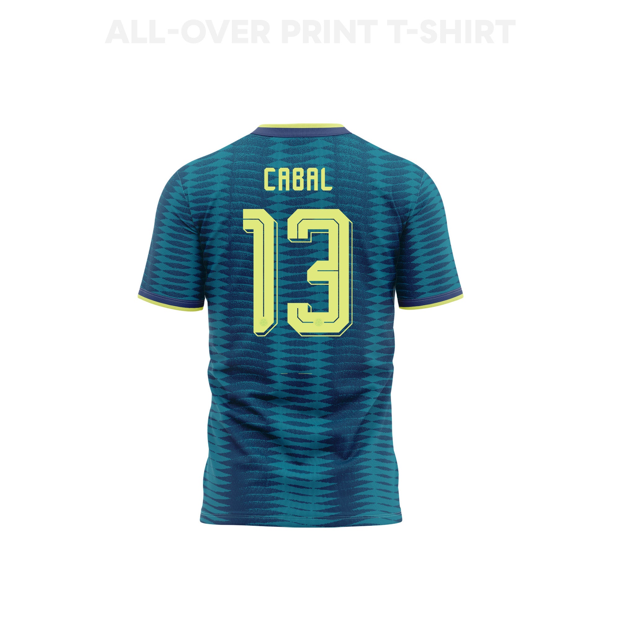 Juan Cabal 13 Youth Colombia 2026 Away 3D T-shirt Fully Printed – Turquoise