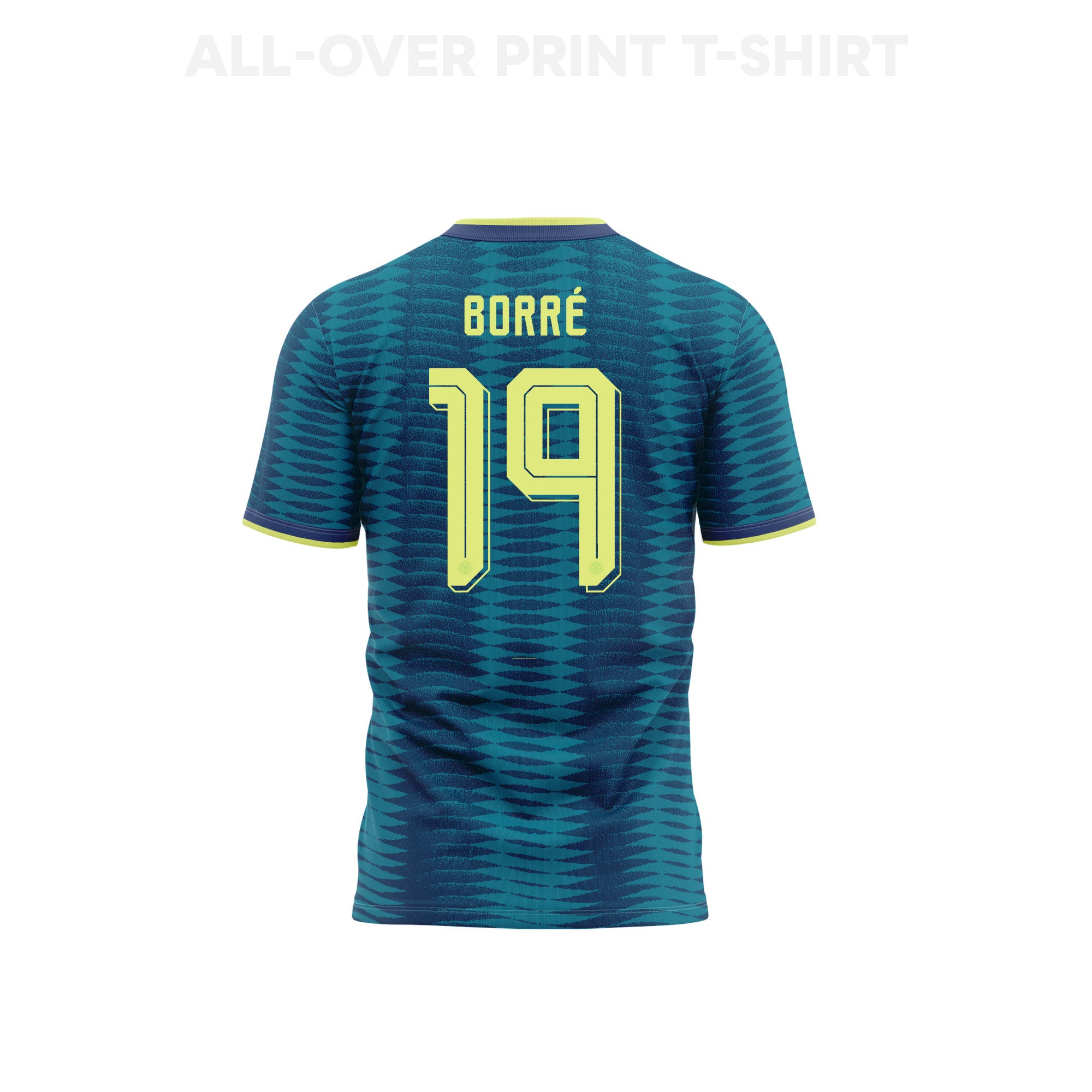 Rafael Borré 19 Youth Colombia 2026 Away 3D T-shirt Fully Printed – Turquoise