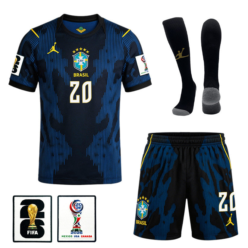 Estêvão 20 Brazil 2026 Away Men Kit Set – Blue