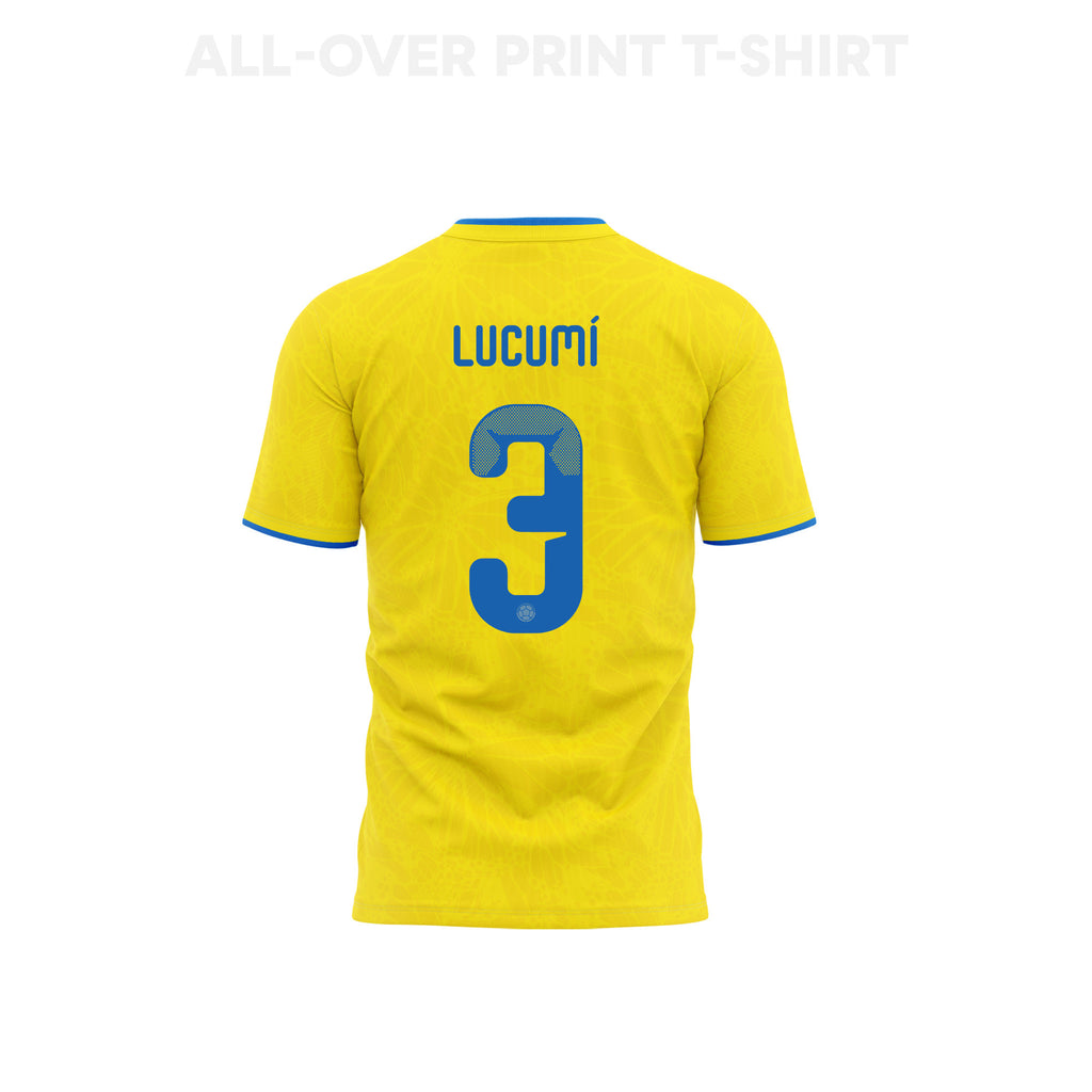 Jhon Lucumí 3 Youth Colombia 2026 Home 3D T-shirt Fully Printed – Yellow