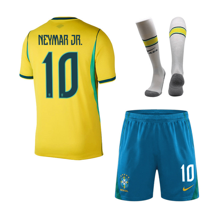 Neymar 10 Brazil 2026 Home Men Kit Set – Yellow