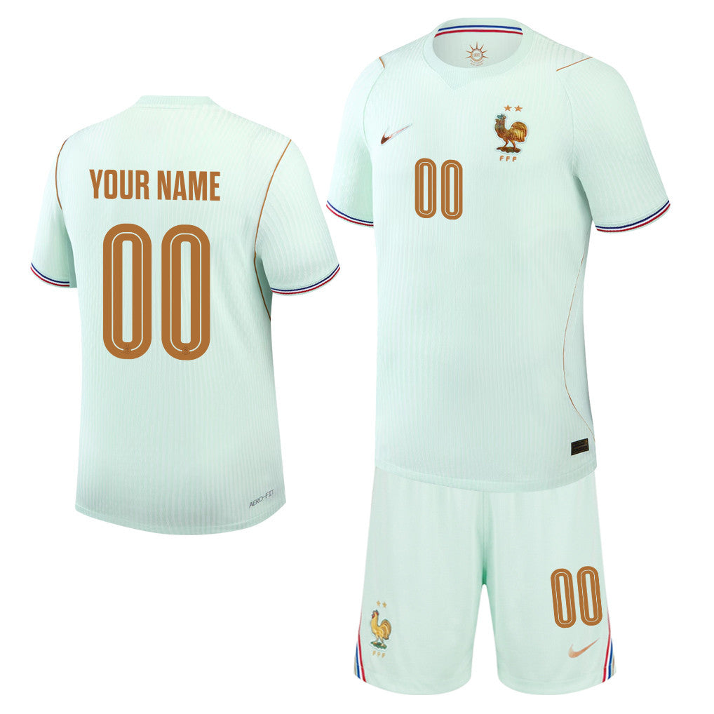 France 2026 Away Men Jersey & Shorts Set – Personalized - Green