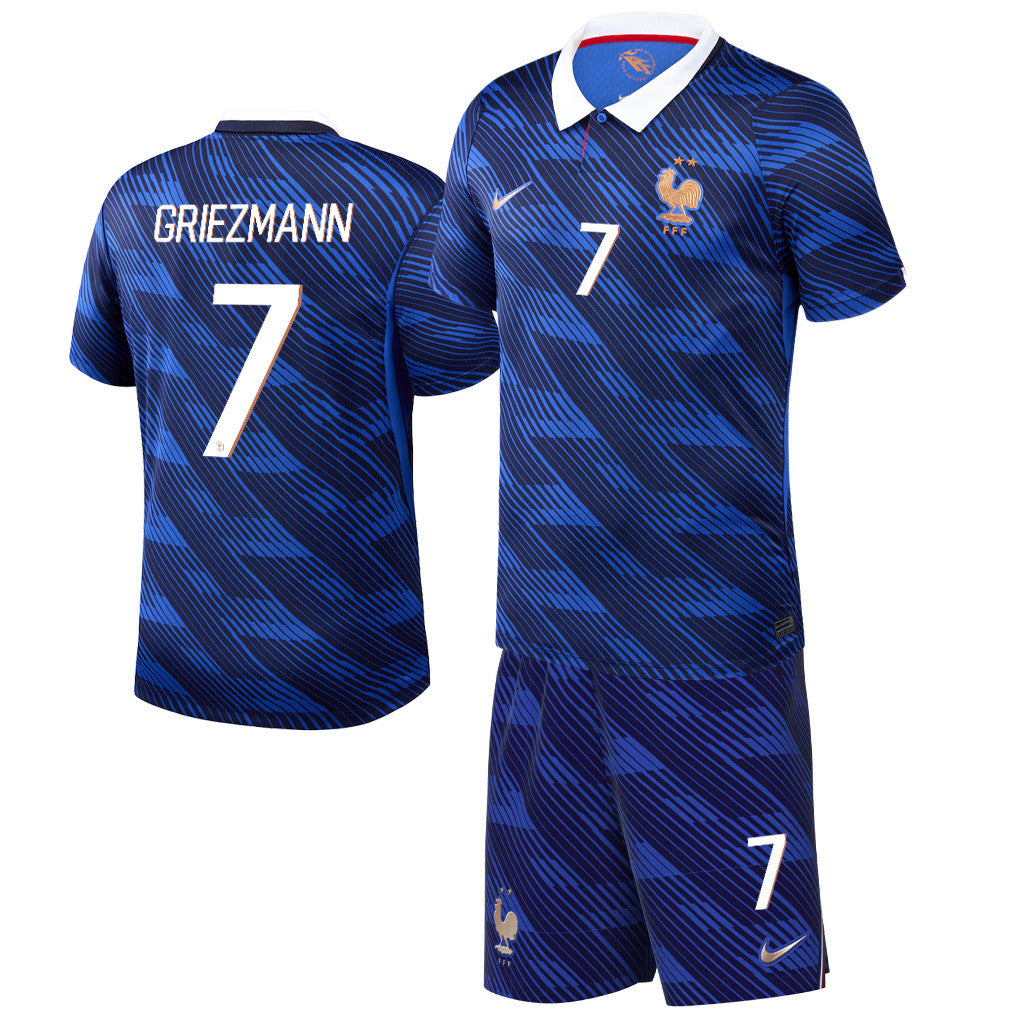 Antoine Griezmann 7 France 2026 Home Men Jersey & Shorts Set – Blue