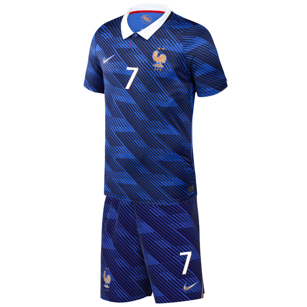Antoine Griezmann 7 France 2026 Home Men Jersey & Shorts Set – Blue