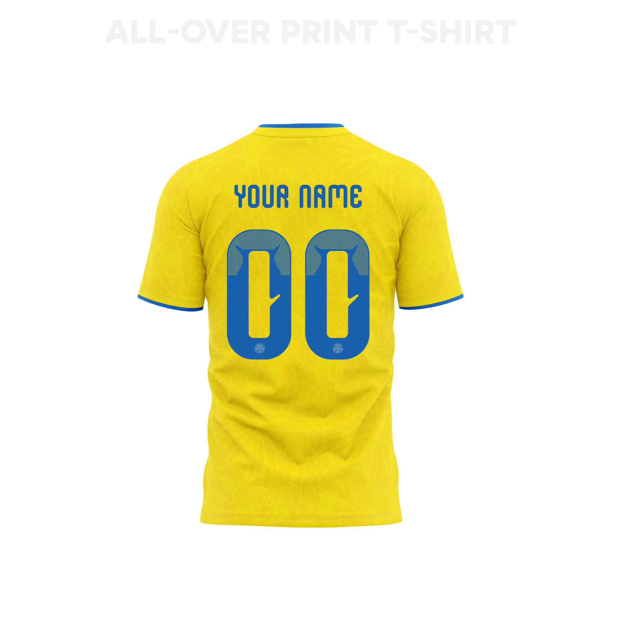 Colombia 2026 Youth Home 3D T-shirt Fully Printed – Personalized – Yellow