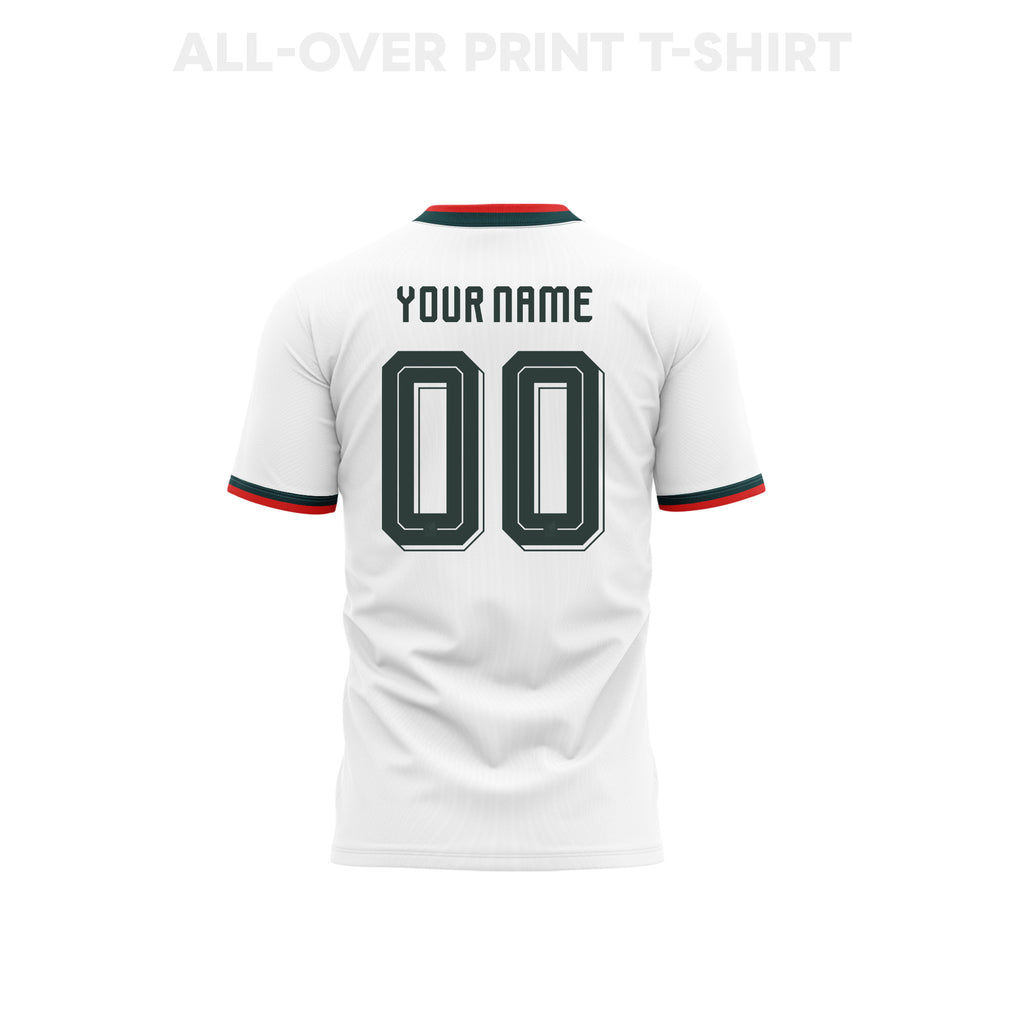 Mexico 2026 Away 3D T-Shirt Fully Printed – Personalized –Unisex, White