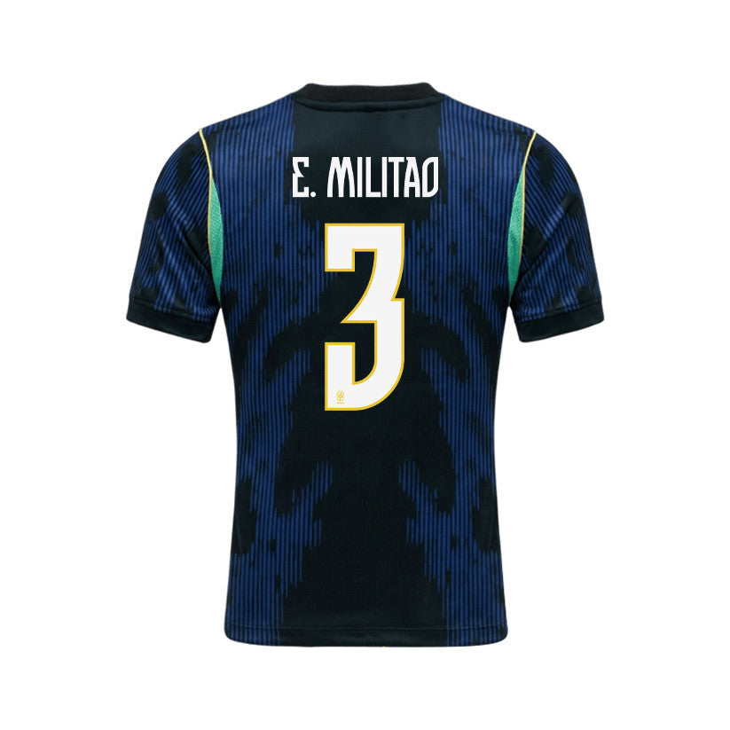 Éder Militão 3 Brazil 2026 Away Men Jersey & Shorts Set – Blue