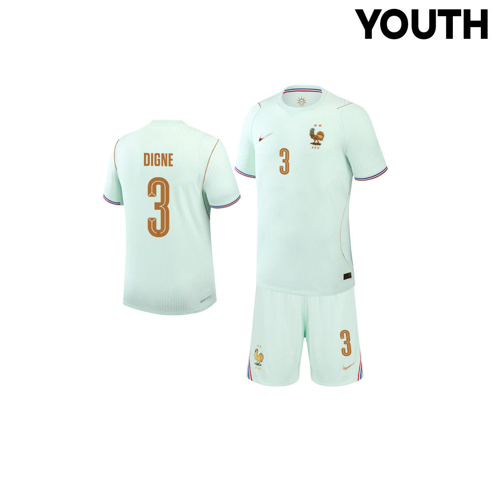 Lucas Digne 3 France 2026 YOUTH Away Jersey & Shorts Set - Green