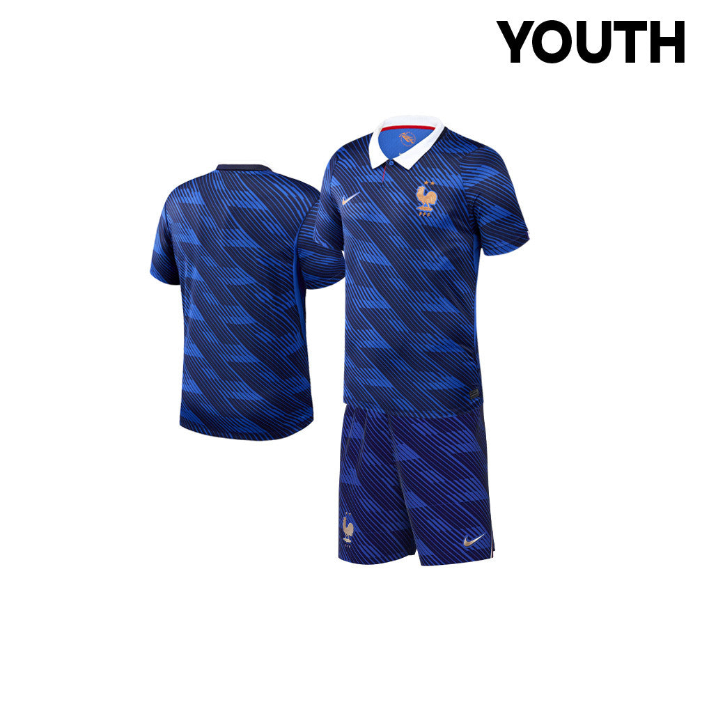 France 2026 YOUTH Home Jersey & Shorts Set - Blue