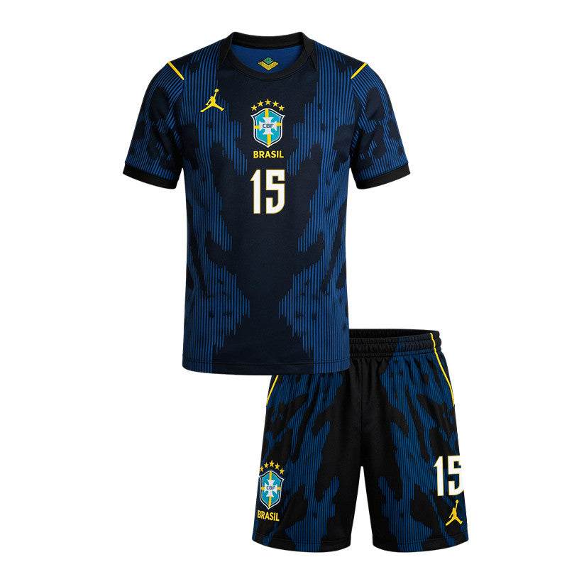 Fabinho 15 Brazil 2026 Away Men Jersey & Shorts Set – Blue