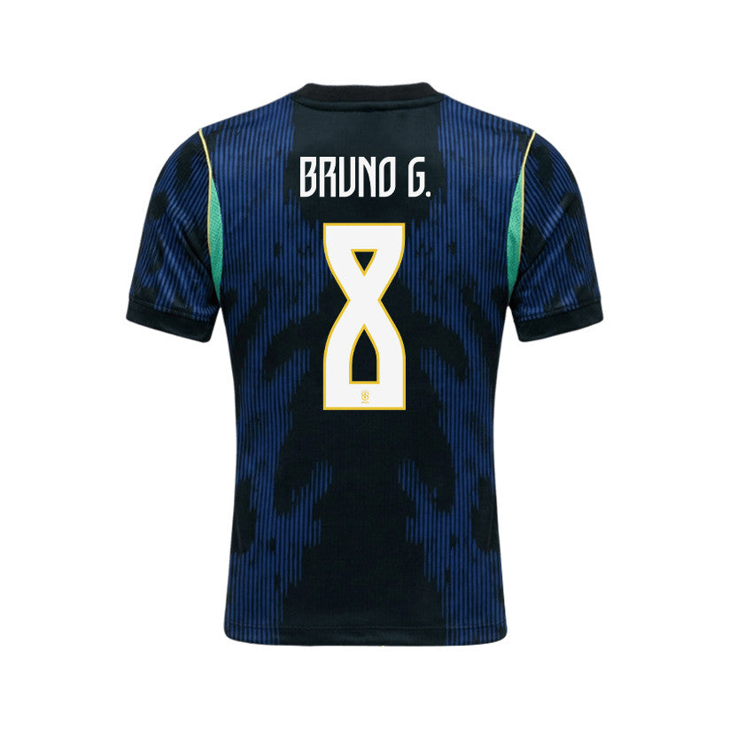 Bruno Guimarães 8 Brazil 2026 Away Men Jersey & Shorts Set – Blue