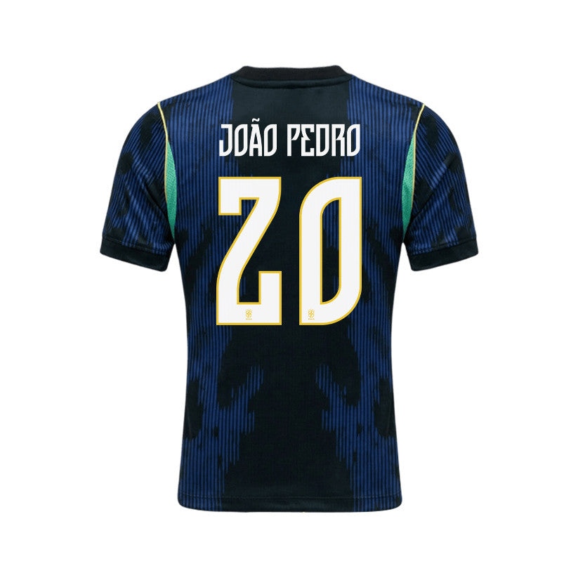João Pedro 20 Brazil 2026 Away Men Jersey & Shorts Set – Blue