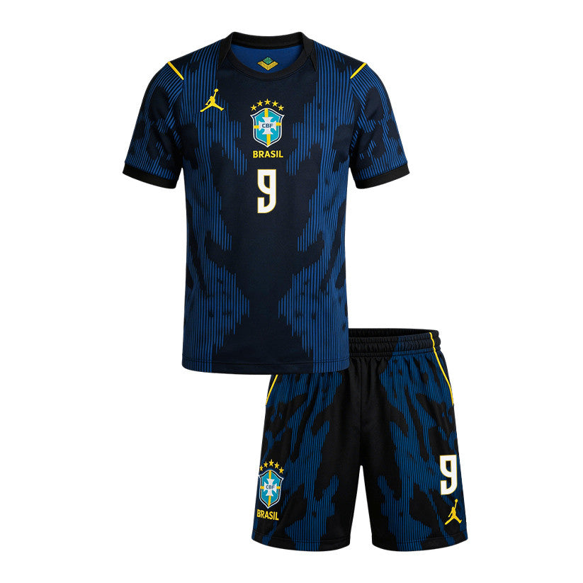 Ronaldo Nazário 9 Brazil 2026 Away Men Jersey & Shorts Set – Blue