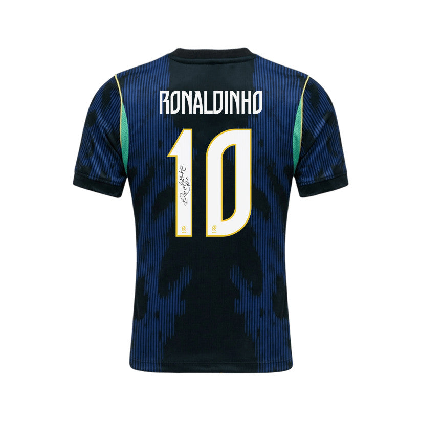 Ronaldinho 10 Brazil 2026 Away Men Jersey & Shorts Set – Blue