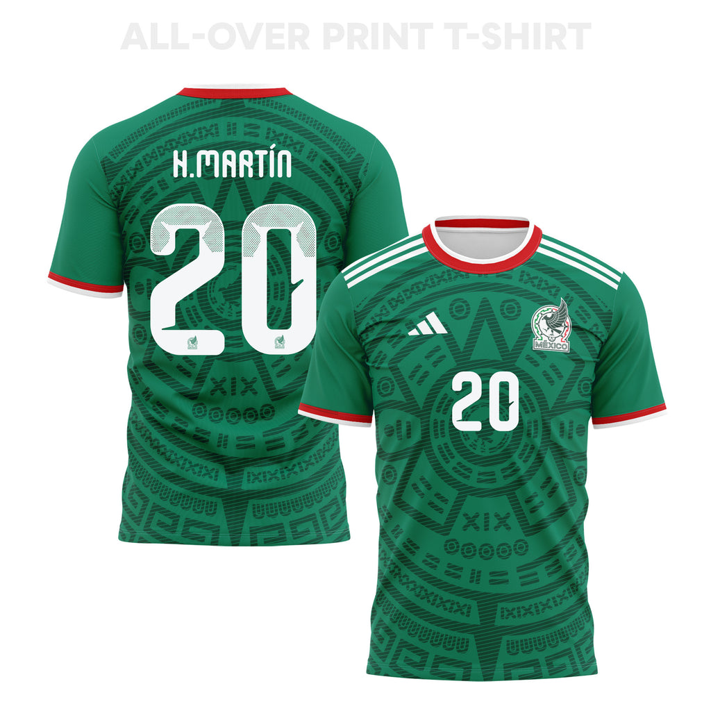 Henry Martín 20 Mexico 2026 Home 3D T-Shirt Fully Printed – Unisex, Green