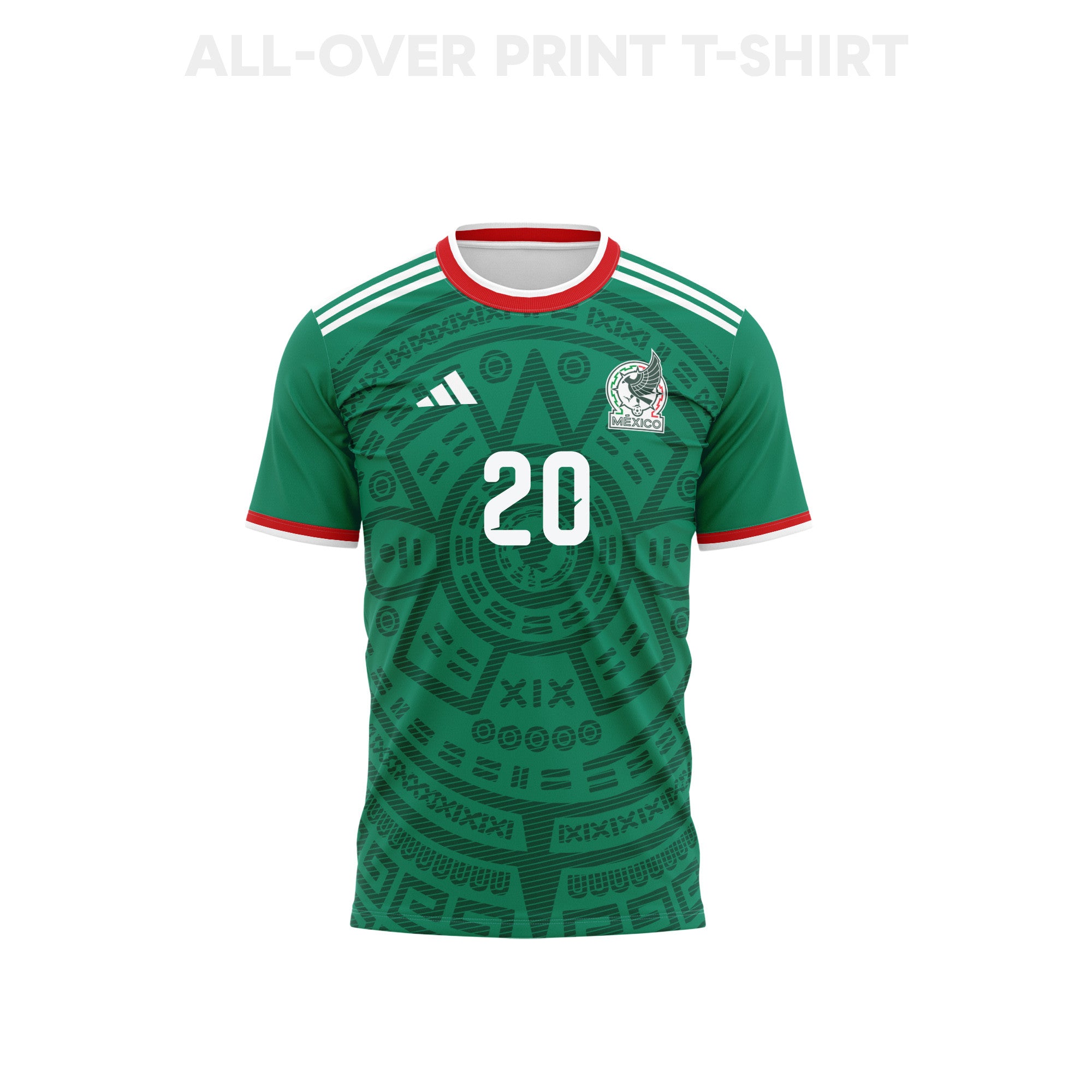 Henry Martín 20 Mexico 2026 Home 3D T-Shirt Fully Printed – Unisex, Green
