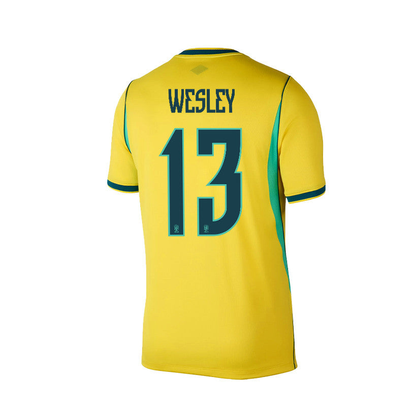 Wesley França 13 Brazil 2026 Home Men Jersey & Shorts Set – Yellow