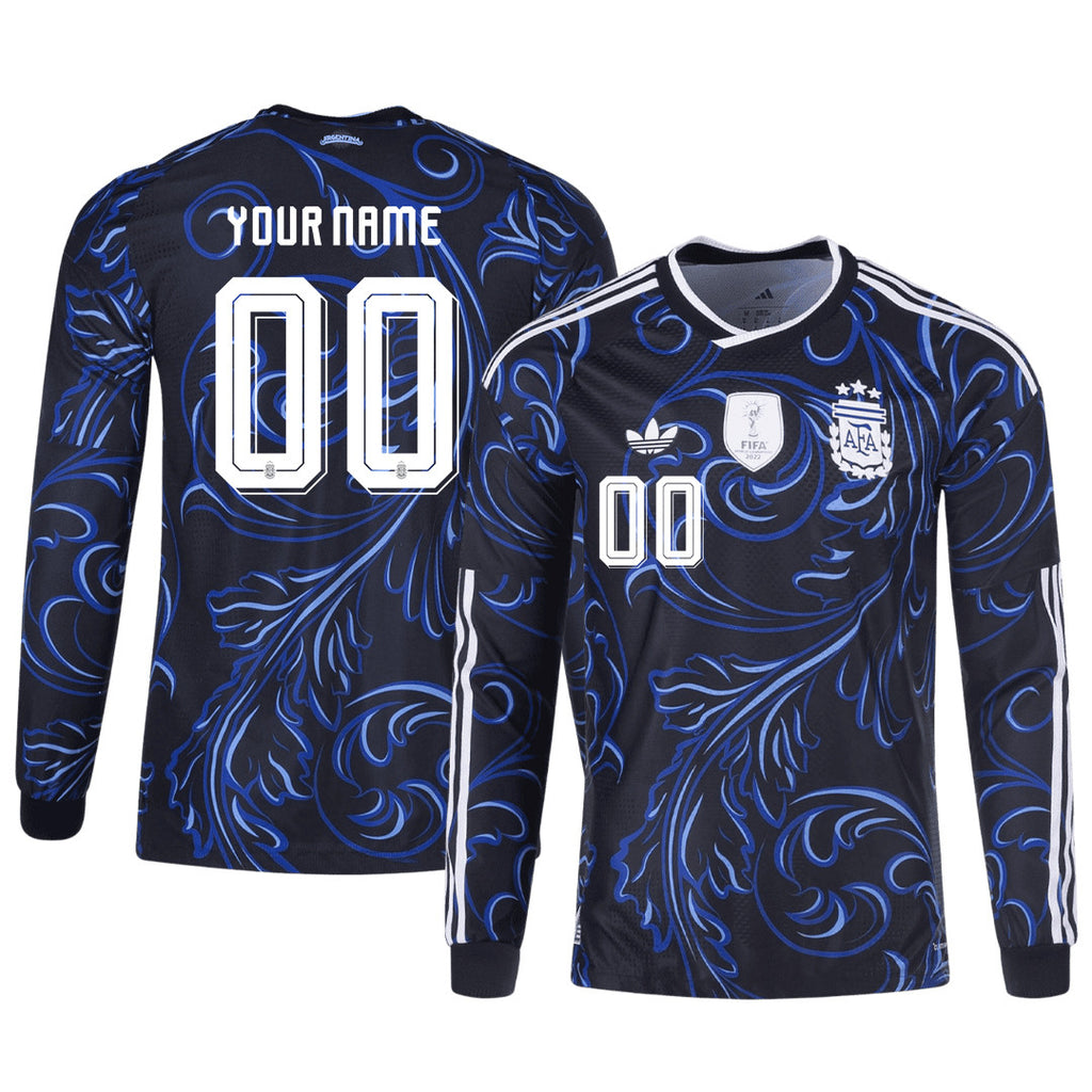 Argentina 2026 Away Long Sleeve Jersey - Personalized - Black