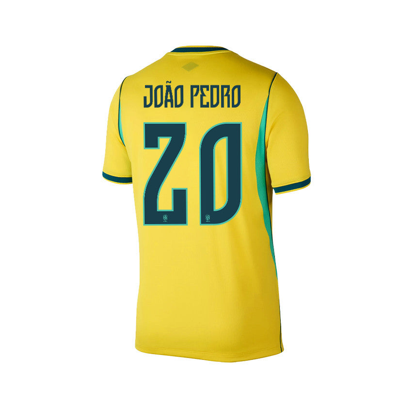 João Pedro 20 Brazil 2026 Home Men Jersey & Shorts Set – Yellow