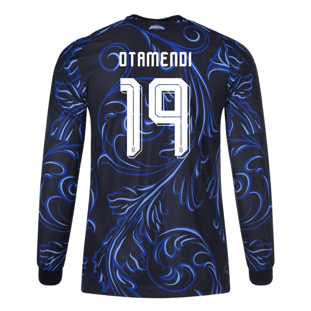 Nicolás Otamendi 19 Argentina 2026 Away Long Sleeve Jersey - Black