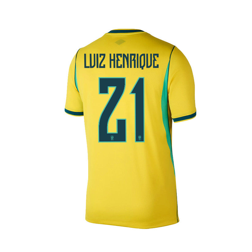 Luiz Henrique 21 Brazil 2026 Home Men Jersey & Shorts Set – Yellow
