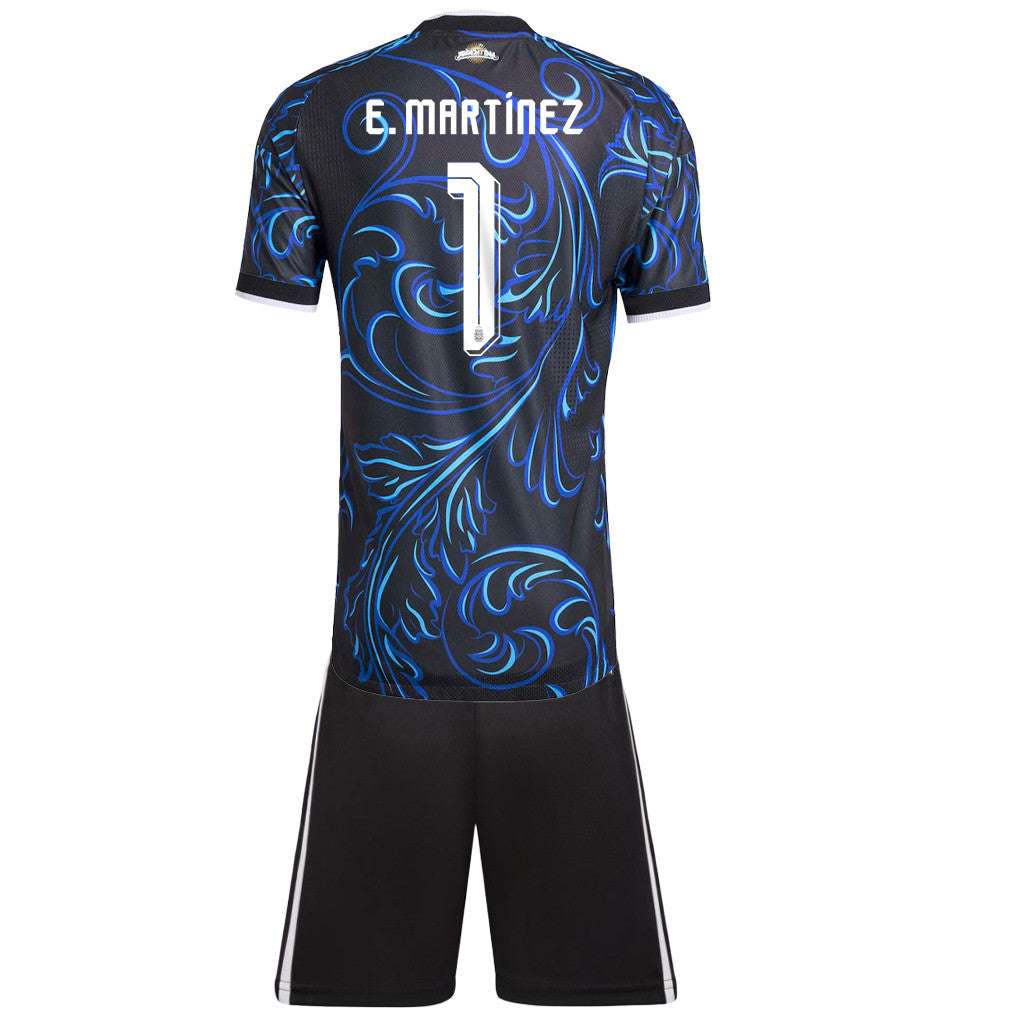Emiliano Martínez 1 Argentina 2026 Away Men Jersey & Shorts Set – Black