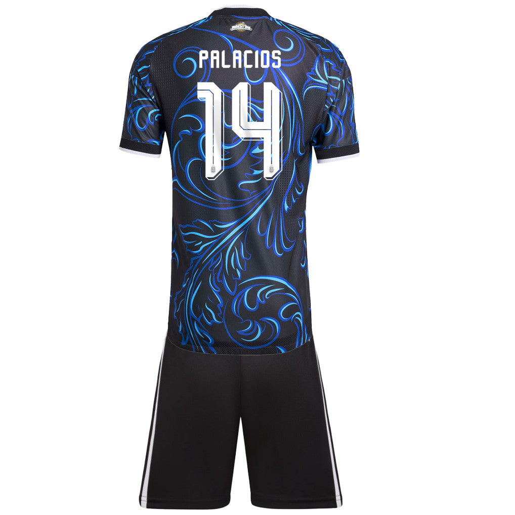 Exequiel Palacios 14 Argentina 2026 Away Men Jersey & Shorts Set – Black