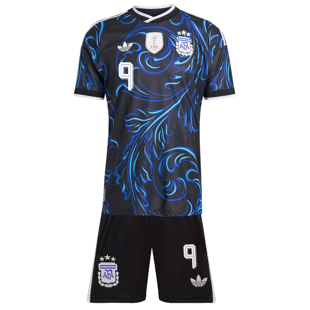 Julián Álvarez 9 Argentina 2026 Away Men Jersey & Shorts Set – Black