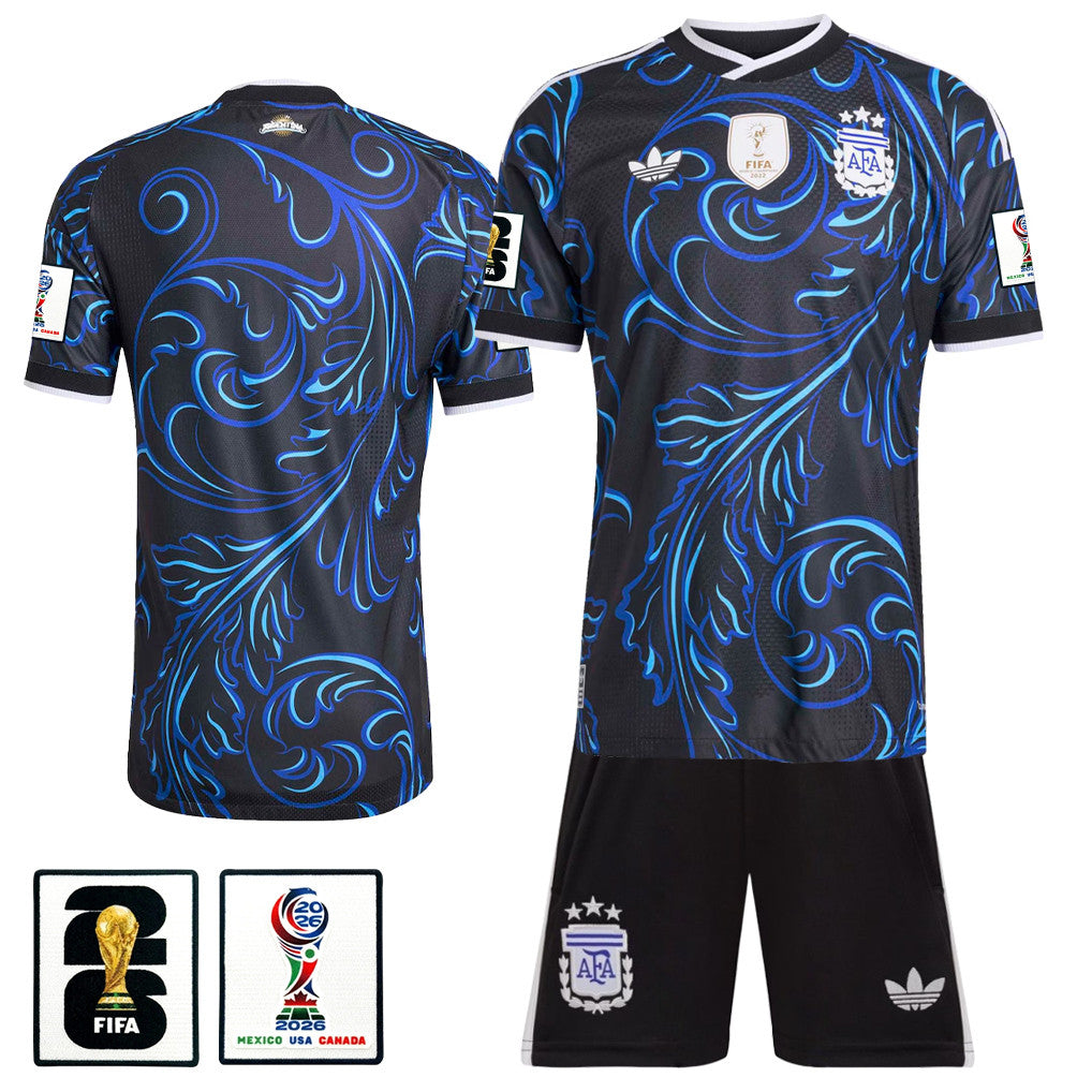 Argentina 2026 Away Men Jersey & Shorts Set – Black