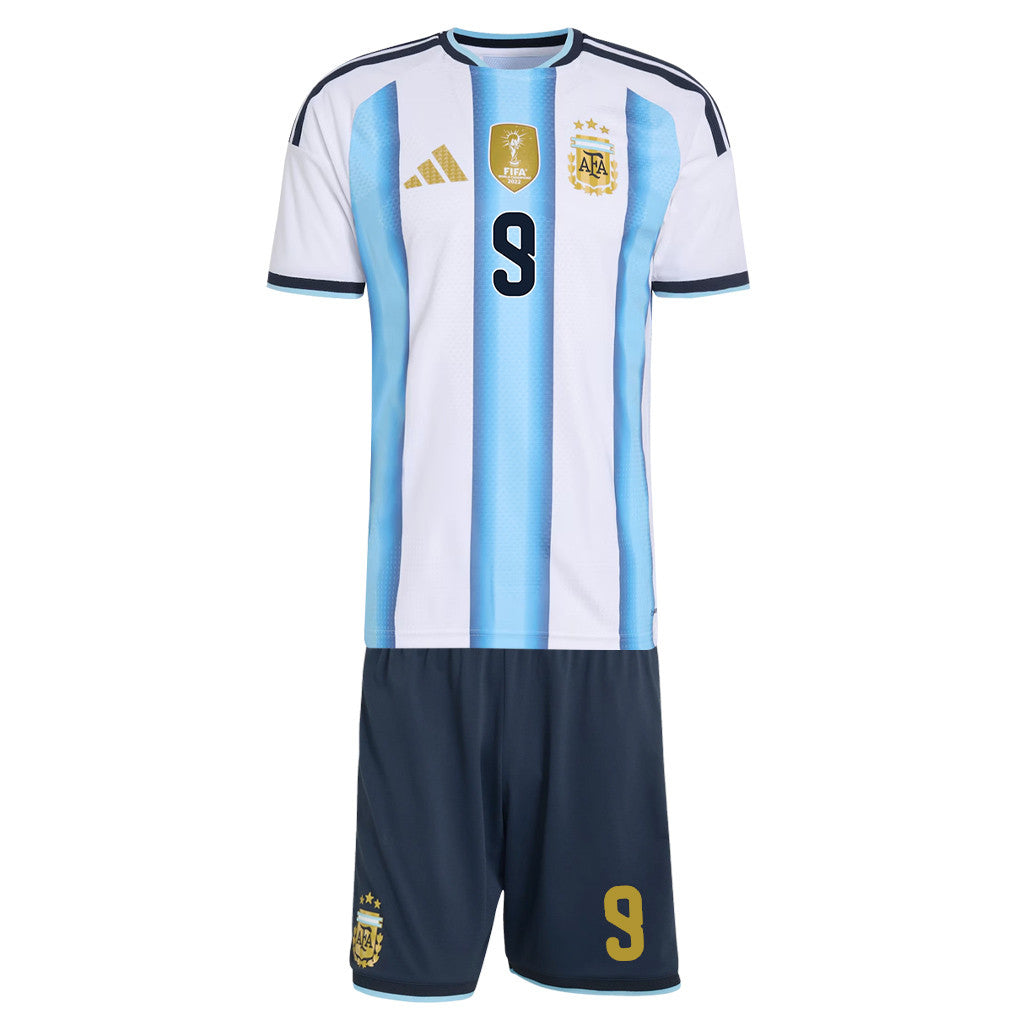 Julián Álvarez 9 Argentina 2026 Home Men Jersey & Shorts Set – White