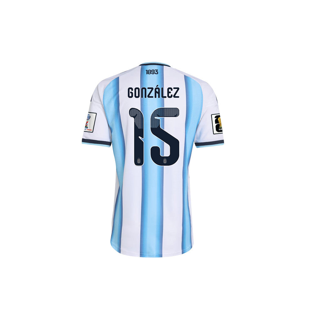 Nicolás González 15 Argentina 2026 Home Men Jersey & Shorts Set – White