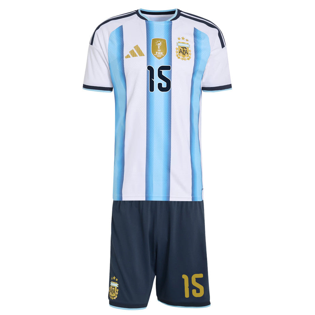 Nicolás González 15 Argentina 2026 Home Men Jersey & Shorts Set – White