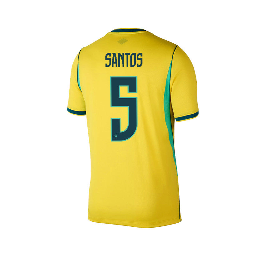 Andrey Santos 5 Brazil 2026 YOUTH Home Jersey & Shorts Set - Yellow