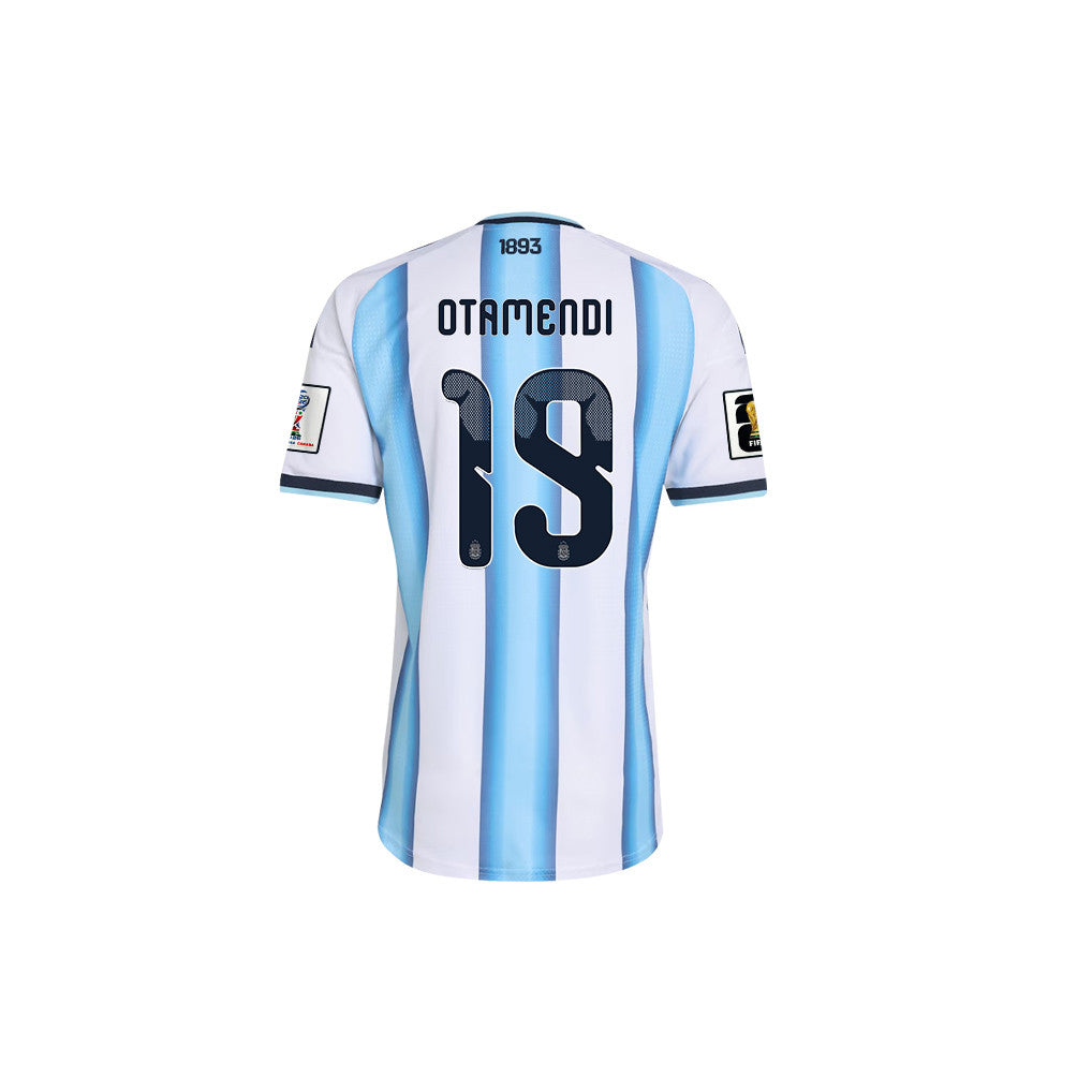 Nicolás Otamendi 19 Argentina 2026 Home Men Jersey & Shorts Set – White