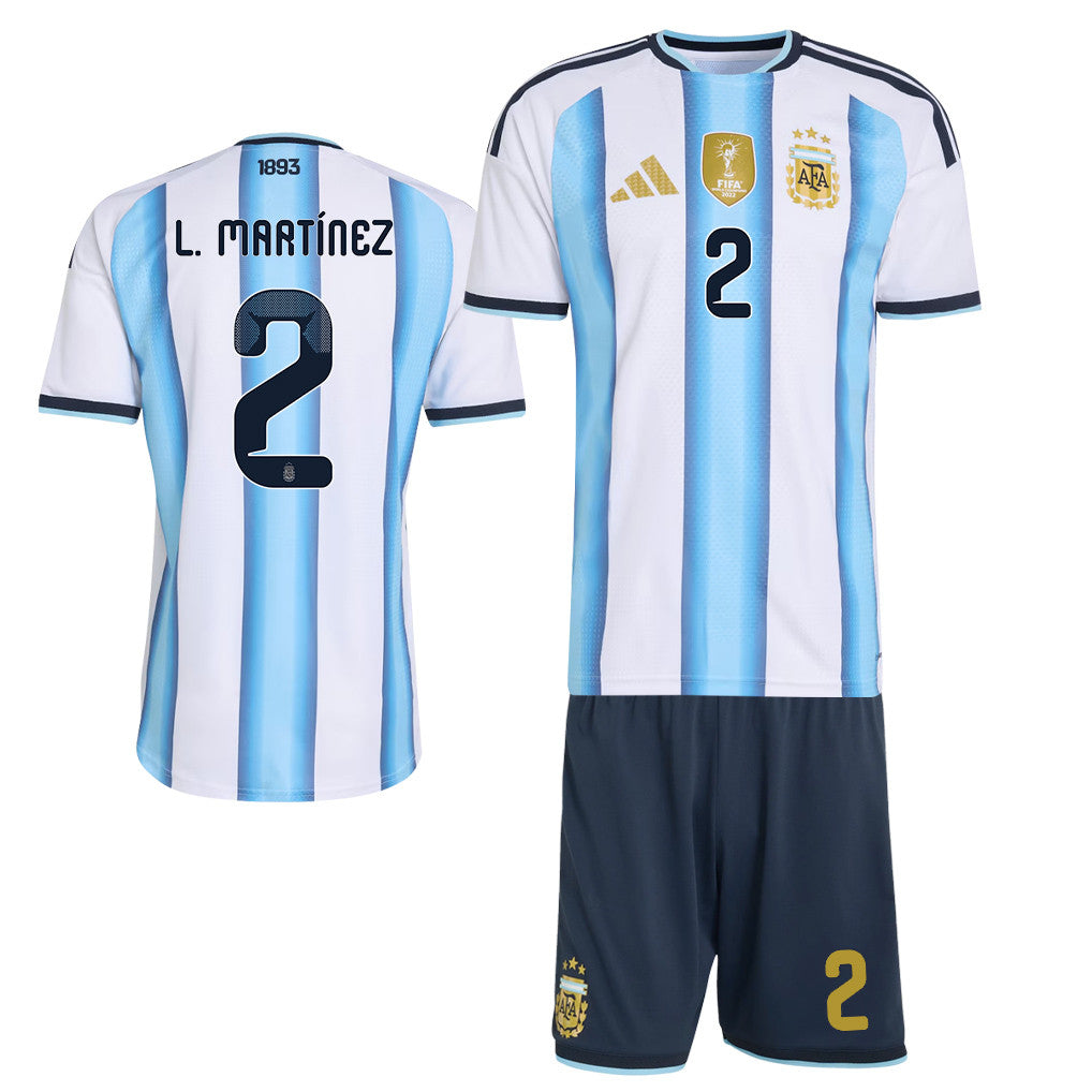 Emiliano Martínez 1 Argentina 2026 Home Men Jersey & Shorts Set – White