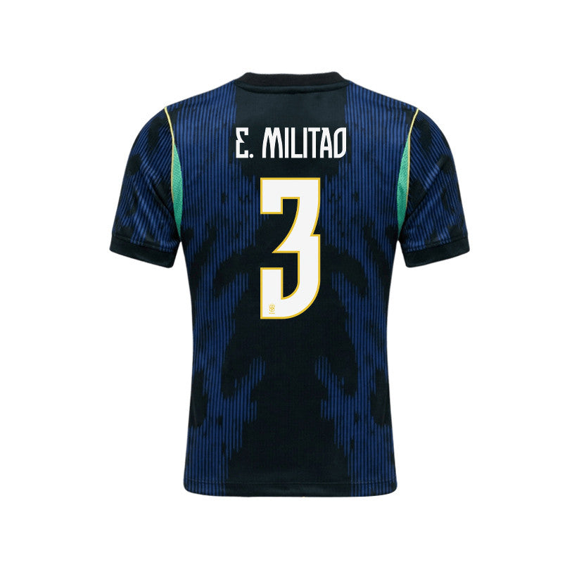 Éder Militão 3 Brazil 2026 YOUTH Away Jersey & Shorts Set - Blue
