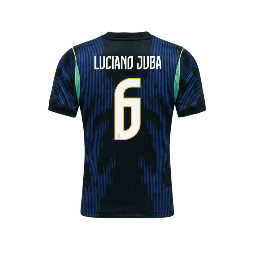 Luciano Juba 6 Brazil 2026 YOUTH Away Jersey & Shorts Set - Blue