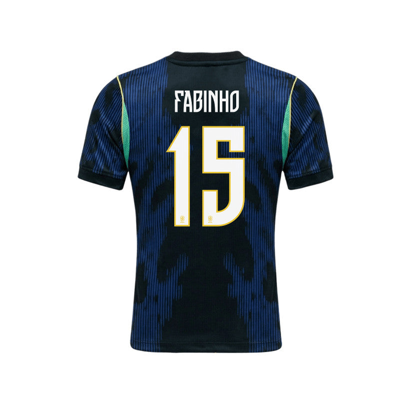 Fabinho 15 Brazil 2026 YOUTH Away Jersey & Shorts Set - Blue