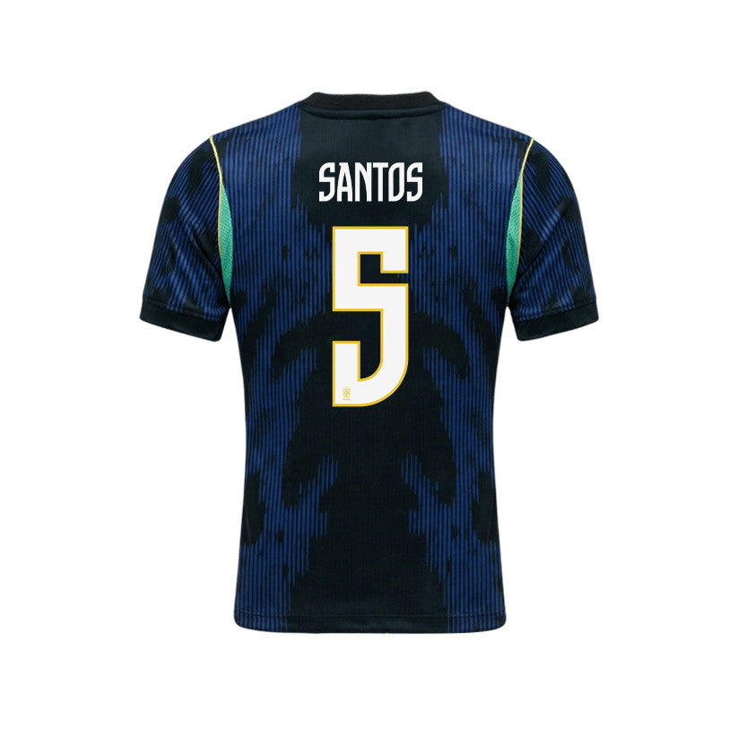 Andrey Santos 5 Brazil 2026 YOUTH Away Jersey & Shorts Set - Blue