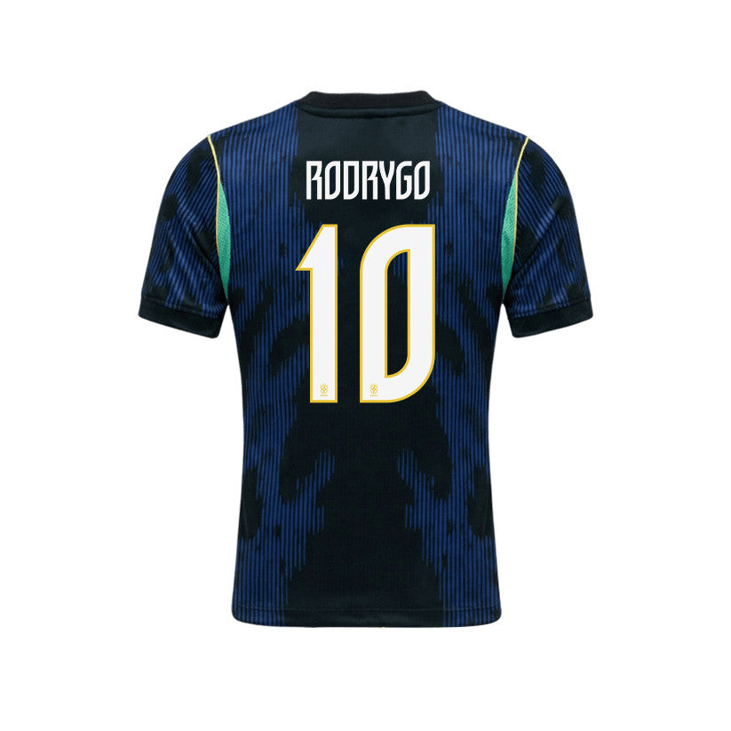 Rodrygo 10 Brazil 2026 YOUTH Away Jersey & Shorts Set - Blue