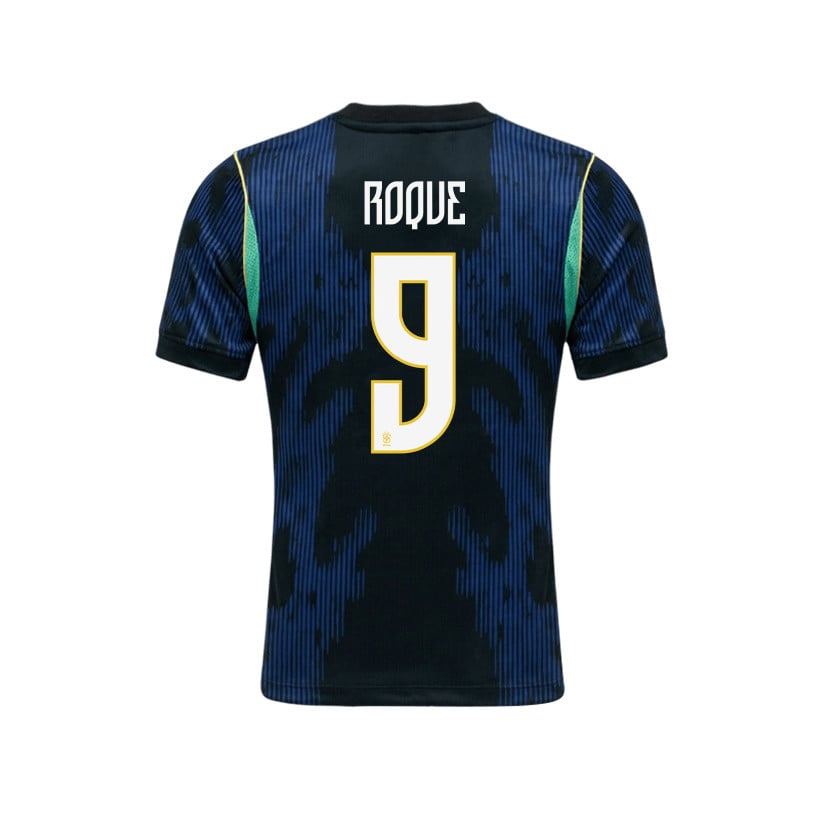 Vitor Roque 9 Brazil 2026 YOUTH Away Jersey & Shorts Set - Blue